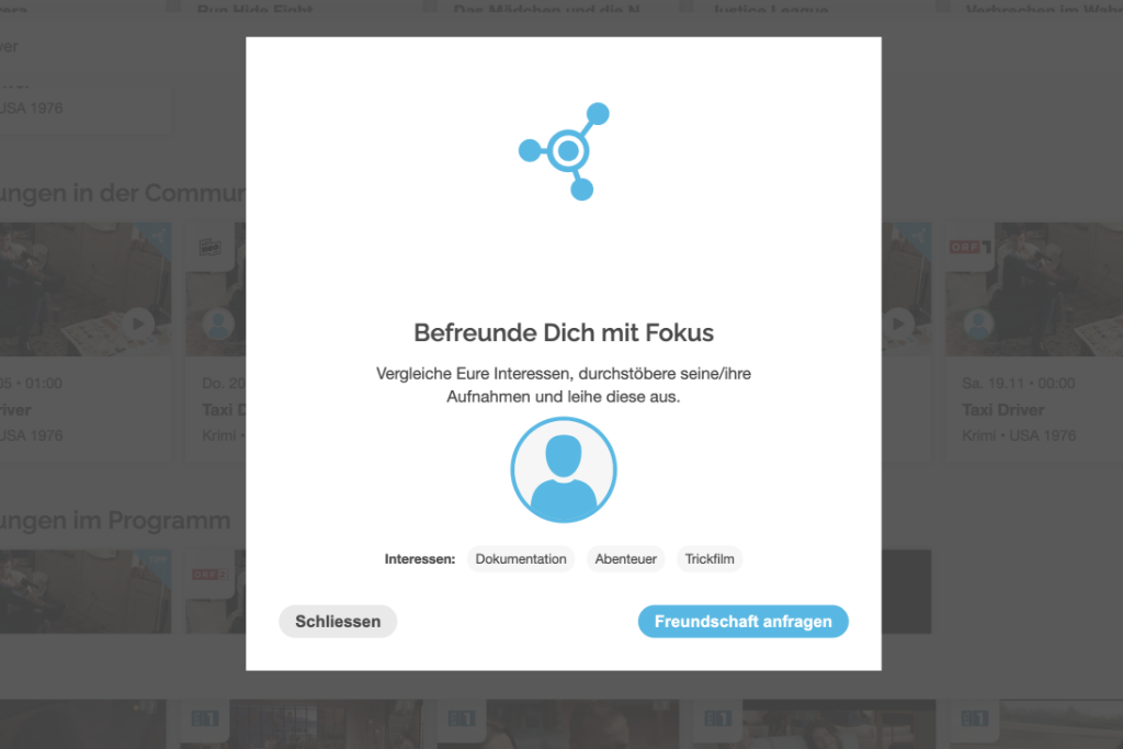 Freundschaftsanfrage
